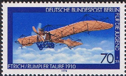 BERLIN. AERONAUTICA. PIGEON, DE ETRICH Y RUMPLER, 1910