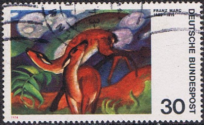 EXPRESIONISMO ALEMAN. LOS VENADOS ROJOS, DE FRANZ MARC