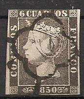 Colección de 6 cuartos Isabel II