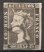 Colección de 6 cuartos Isabel II