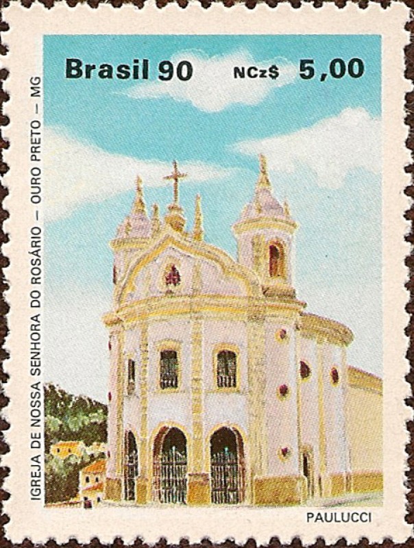 Arquitectura Religiosa Brasilera: Iglesia de Nuestra Señora del Rosario, Ouro Preto-MG