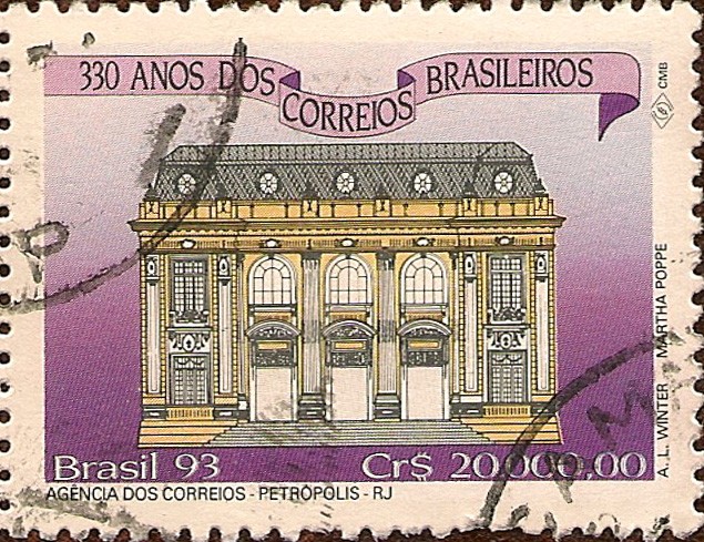 330 Años de los Correos Brasileros. Agencia de los Correos - RJ.
