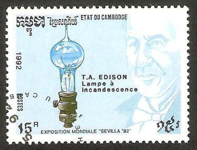1062 - Edison y la lámpara incandescente