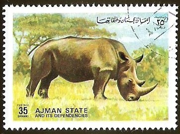 AJMAN STATES - RINOCERONTE