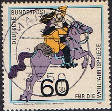 HISTORIA DEL TRANSPORTE DEL CORREO. CORREO A CABALLO DE THURN AND TAXIS