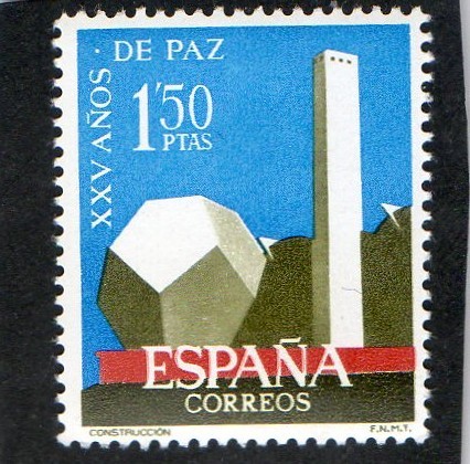 1583- XXV AÑOS DE PAZ ESPAÑOLA. CONSTUCCION.