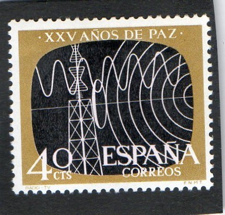 1578- XXV AÑOS DE PAZ ESPAÑOLA. TELECOMUNICACIONES.