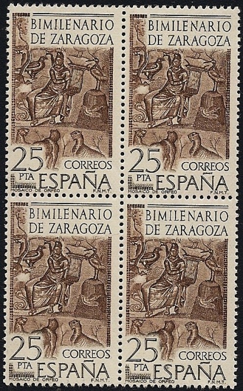 Bimilenario de Zaragoza - mosaico de Orfeo