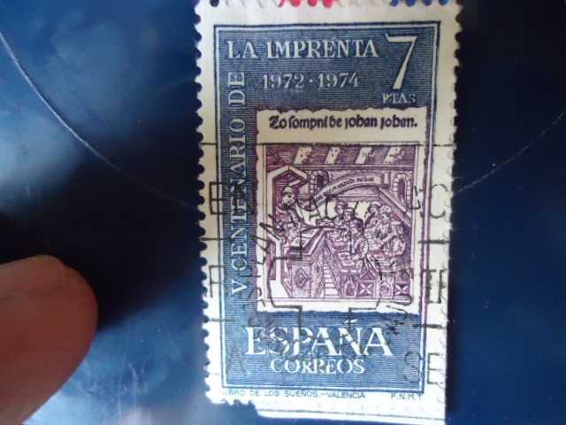 V Cent. de la Imprenta-1972/74.Ilustración libro de los sueños-Valencia