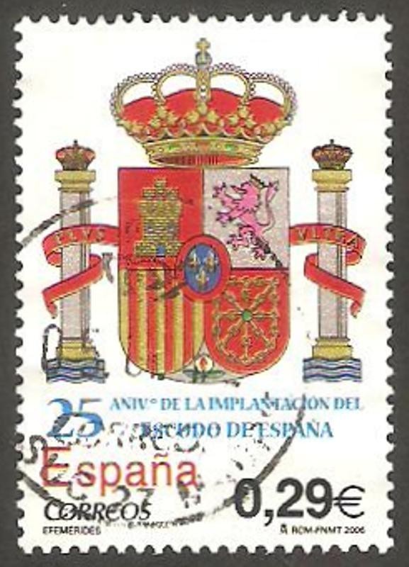 4284 - 25 anivº de la implantación del actual escudo de España