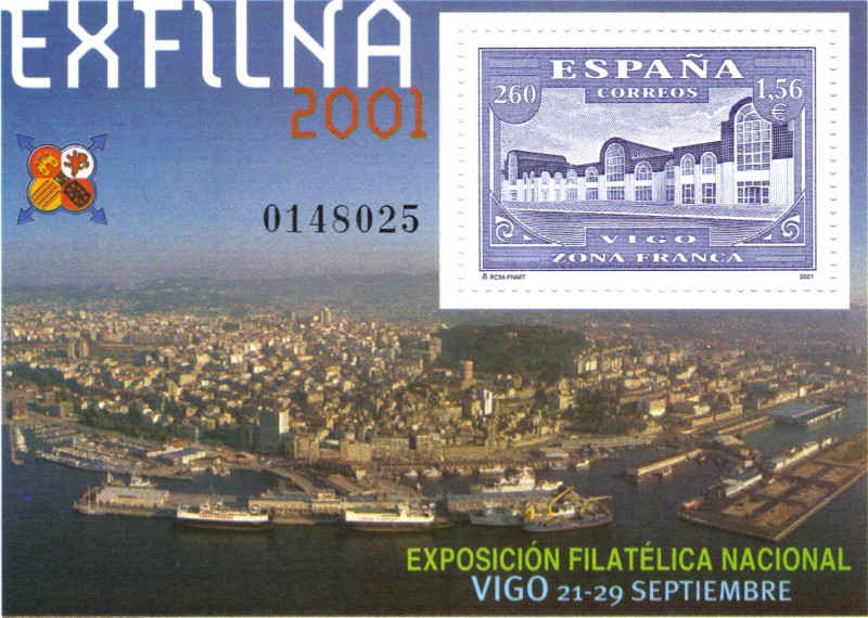 Exposicion Filatelica Nacional Vigo EXFILNA  2001
