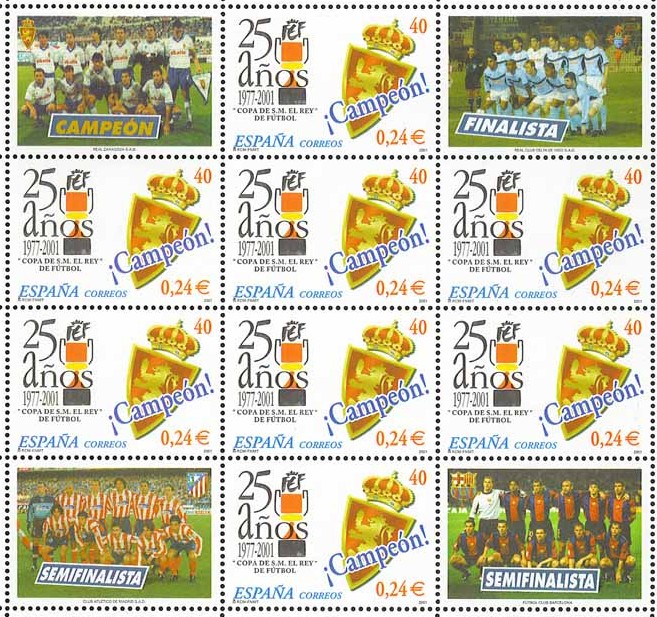 25 años Copa de S.M. el Rey fútbol 2001