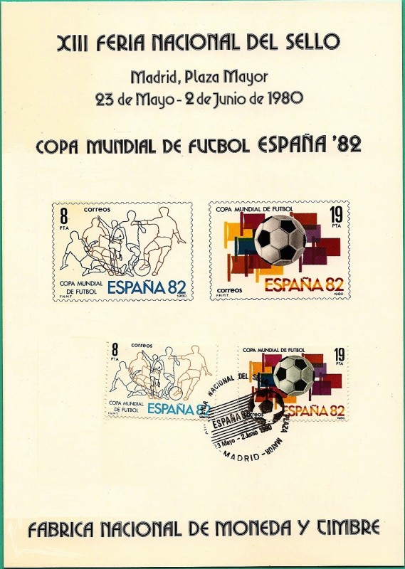 XIII Feria Nacional del Sello Copa Mundial de Fútbol España 82