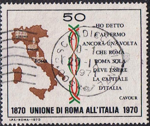 CENT. DE LA ADHESIÓN DE ROMA A ITALIA