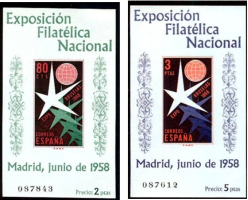 25 de Junio Exposición Filatelica Nacional Codigos Edifil (1222-1223)