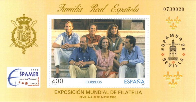 Espamer Sevilla 96 - Familia Real Española Exposicion Mundial de Filatelia