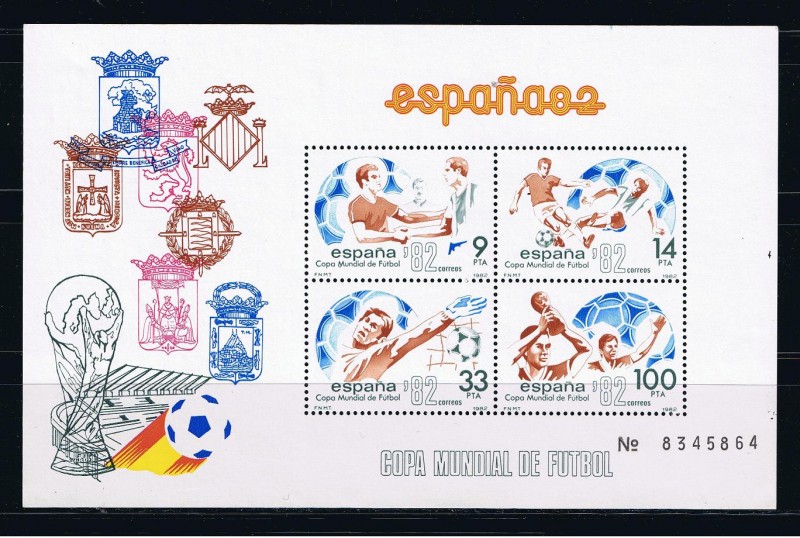 Edifil  2665  Copa Mundial de Fútbol España ´82.  