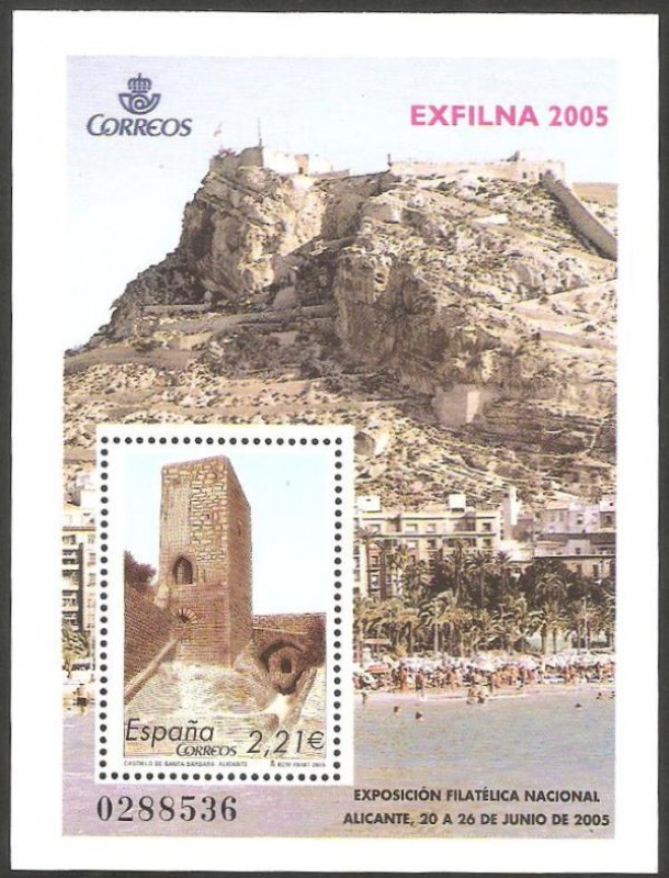 4169 - Exfilna 2005, Castillo de Santa Bárbara en Alicante