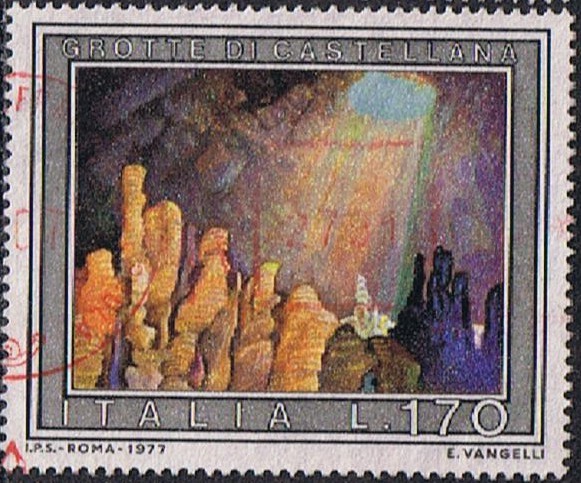 TURISMO 1977. GRUTAS DE CASTELLANA, PUGLIA