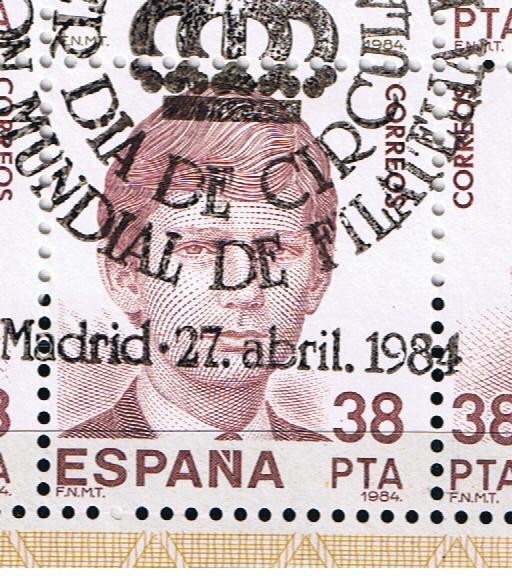 Edifil  2752  Exposición Mundial de Filatelia España¨84.  