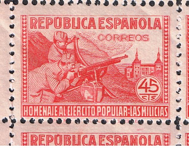 Edifil  795  Homenaje al Ejército Popular.