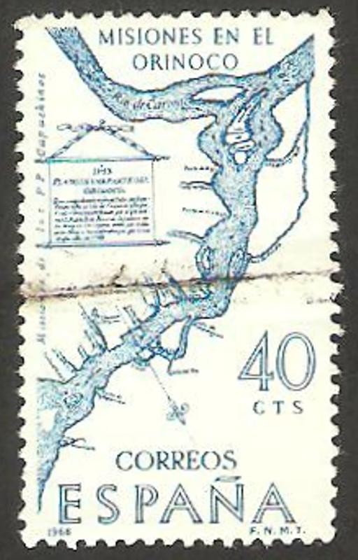 1889 - Plano de las misiones en el Orinoco