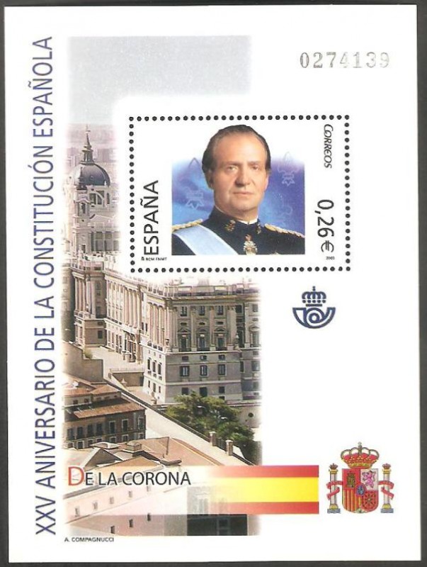 4038 - XXV anivº de la constitución española, Juan Carlos I