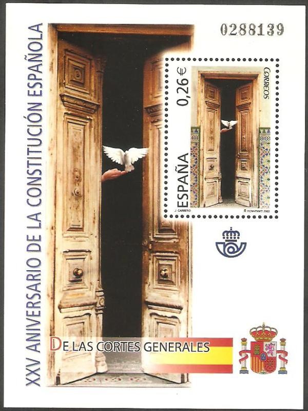 4039 - XXV anivº de la constitución española, Las Cortes Generales