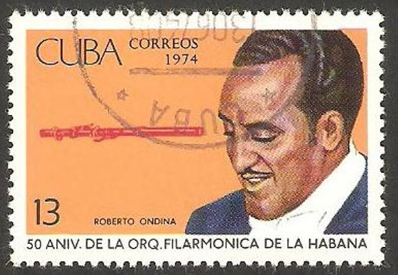 50 anivº de la orquesta filarmónica de La Habana, Roberto Ondina