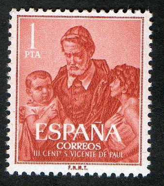 1297- III CENTENARIO DE LA MUERTE DE SAN VICENTE DE PAUL.