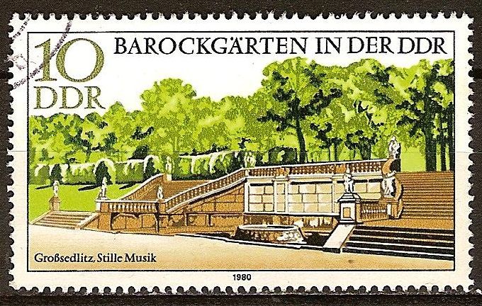 Jardines barrocos.Großsedlitz, música tranquila (DDR)