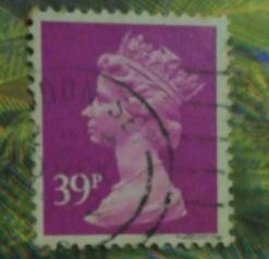 1992 gran bretaña sello postal Queen Elizabeth