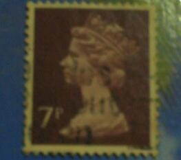 sello postal gran bretaña Queen Elizabeth 1976