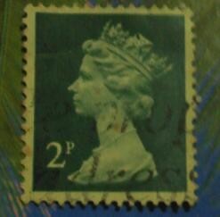 sello postal gran bretaña Queen Elizabeth (1971