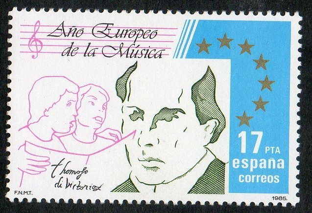 2804- AÑO EUROPEO DE LA MÚSICA. TOMÁS LUIS DE VICTORIA.