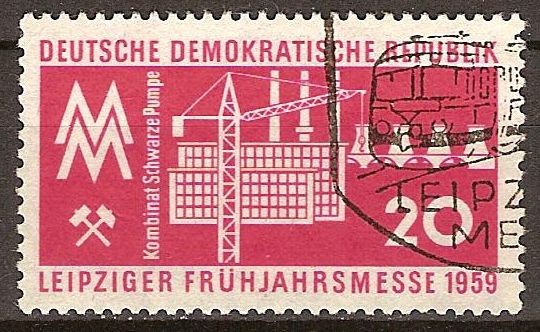 Leipzig Feria de Primavera 1959.Combinado de bomba negra(DDR)