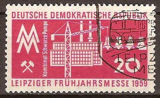 Leipzig Feria de Primavera 1959.Combinado de bomba negra(DDR)