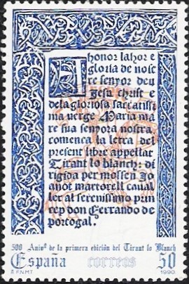 5 Centenario de la primera edición de Tirant lo Blanch