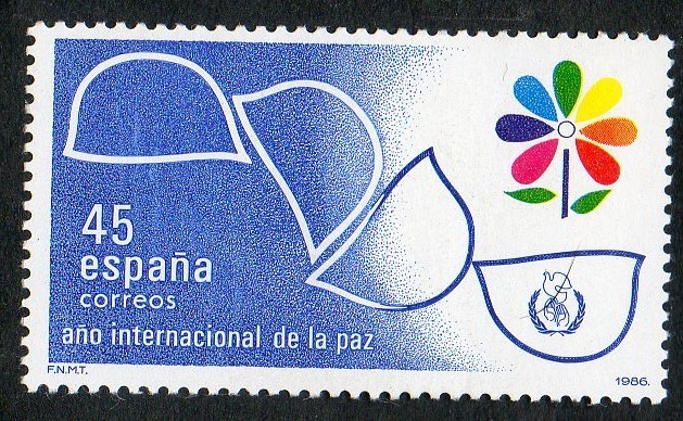 2844- AÑO INTERNACIONAL DE LA PAZ. ALEGORIA Y EMBLEMA.