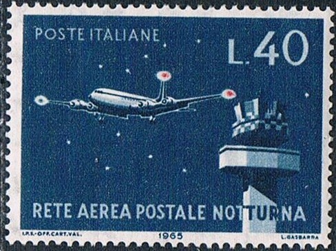 INAUGURACIÓN DE LA RED AEROPOSTAL NOCTURNA. Y&T Nº 935