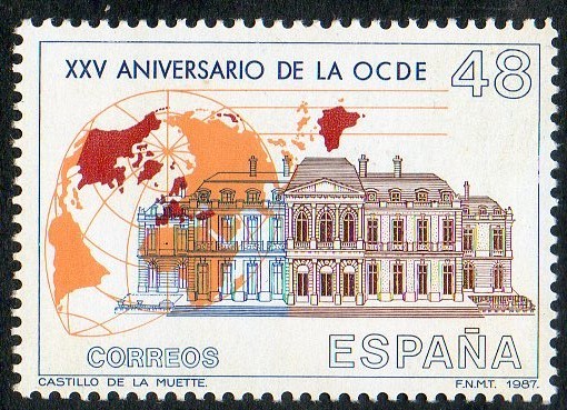2874- XXV ANIVERSARIO DE LA OCDE. CASTILLO DE LA MUETTE.