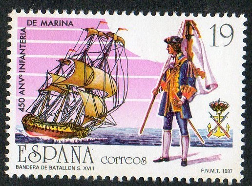 2885- 450 ANIVERSARIO DE LA CREACIÓN DEL CUERPO DE INFANTERIA DE MARINA.
