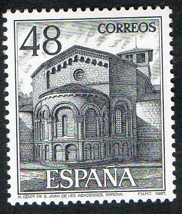 2903- TURISMO. MONASTERIO DE SANT JOAN DE LES ABADESSES ( GERONA ).