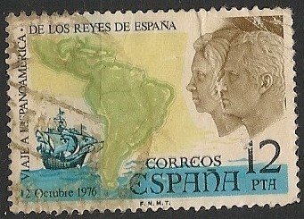 Viaje a Hispanoamérica de los Reyes de España. Ed 2370.