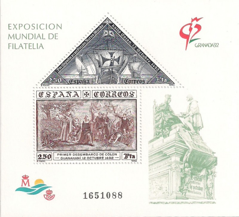 Exposición mundial de filatelia  Granada 92