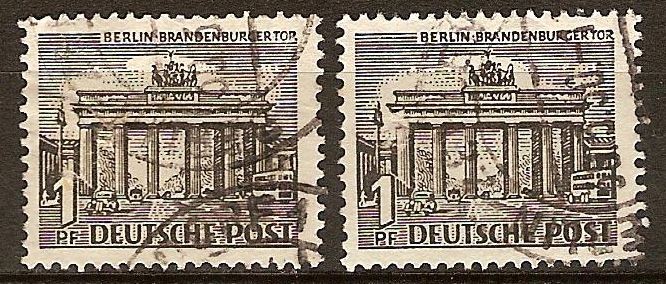 Ocupación aliada 1948-Edificios(puerta de Brandemburgo-Berlin)