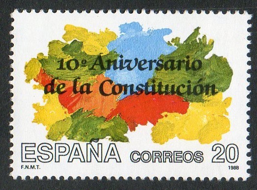 2982- X Aniversario de la Constitución Española de 1978.