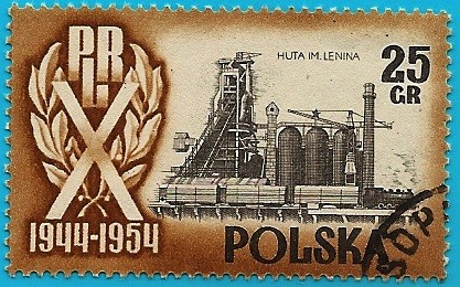 República Popular de Polonia X aniversario - acería Lenin