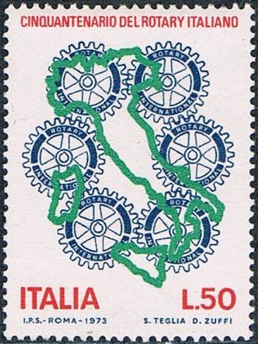 50º ANIV. DEL ROTARY ITALIANO. Y&T Nº 1164