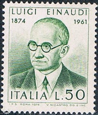 CENT. DEL NACIMIENTO DEL POLITICO Y ECONOMISTA LUIGI EINAUDI. Y&T Nº 1170 